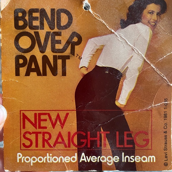 Vintage Levi’s bend over pants purple elastic high waist - Picture 5 of 5